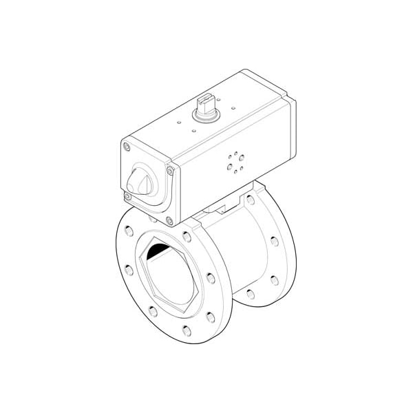 Festo Ball Valve Actuator Unit VZBC-80-FF-16-22-F07-V4V4T-PP180-R-90-C VZBC-80-FF-16-22-F07-V4V4T-PP180-R-90-C - main